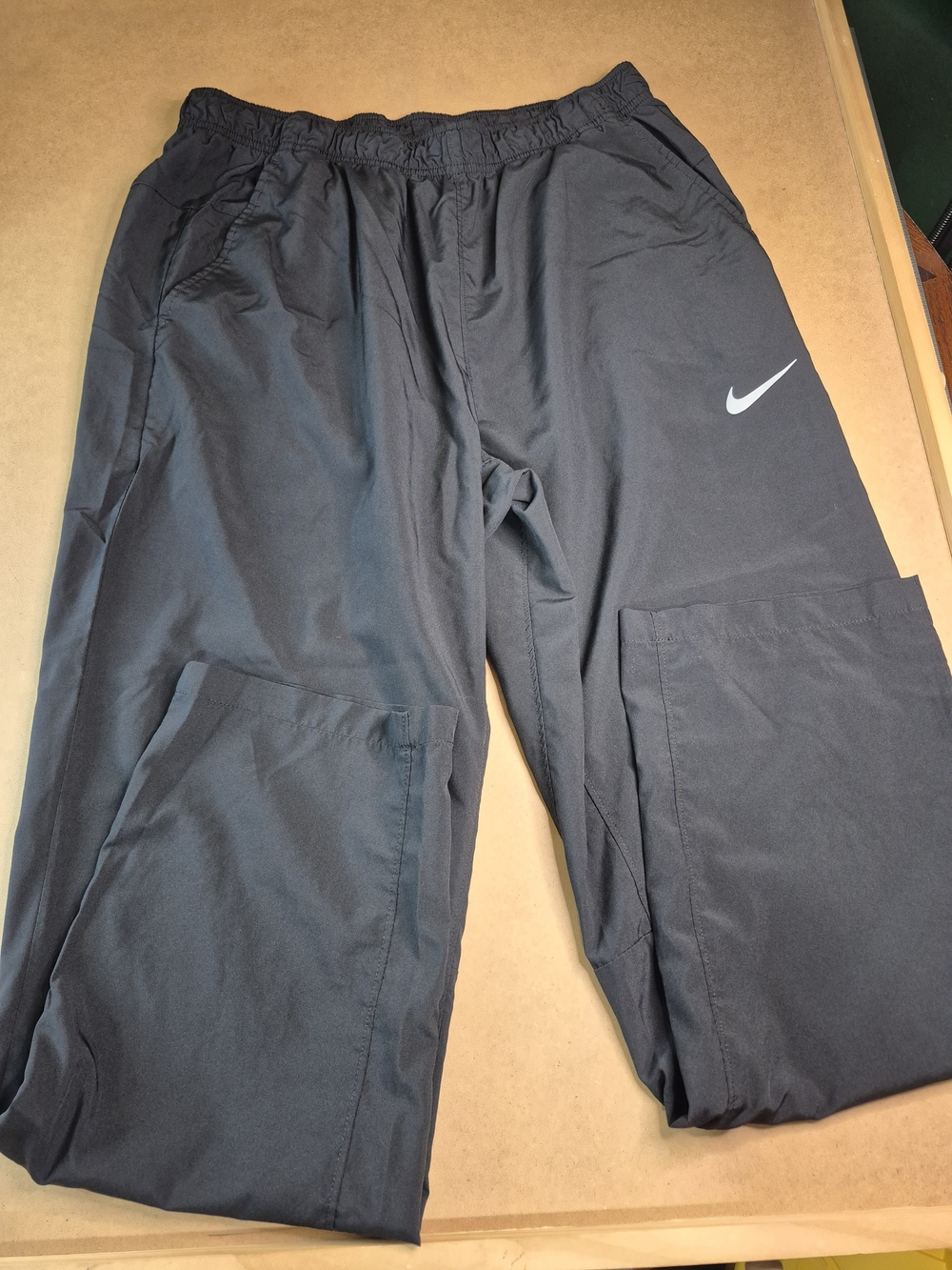 Nike Black Athletic Track Pants with Swoosh - VM